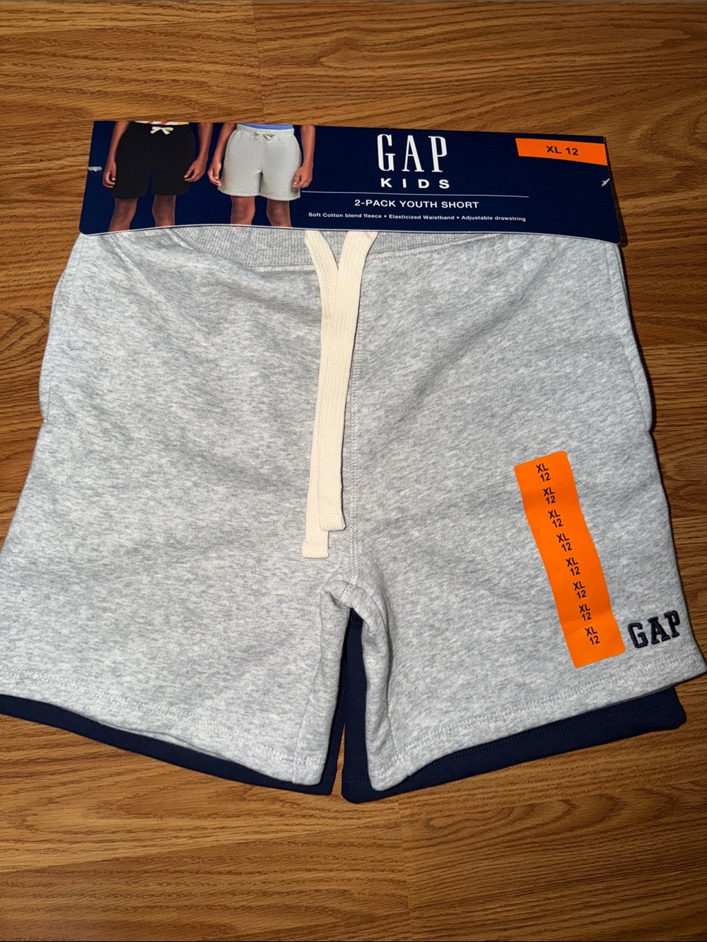 NWT GAP Kids Gray & Navy Shorts Boys size 12